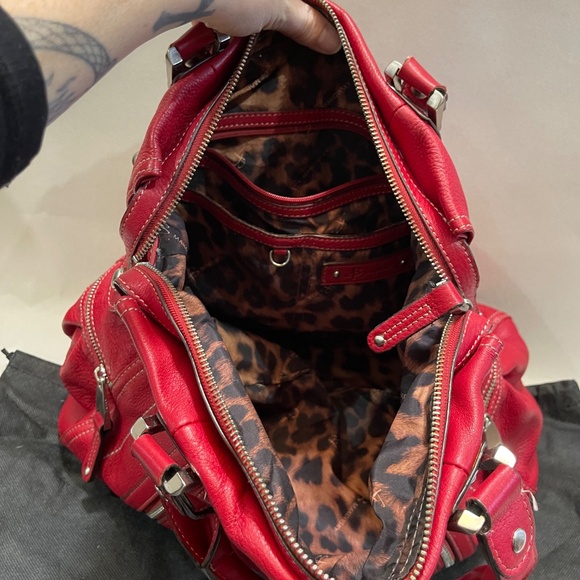 B Makowsky Red shoulder/arm bag - Picture 6 of 13